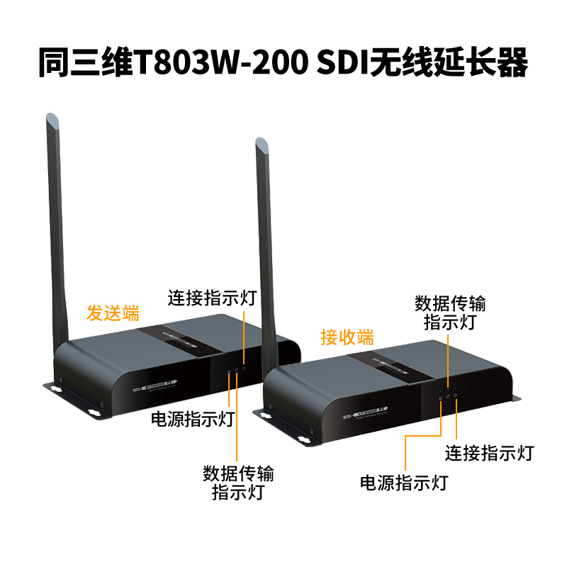 T803W-200 SDI無線傳輸信號延長器產品接口